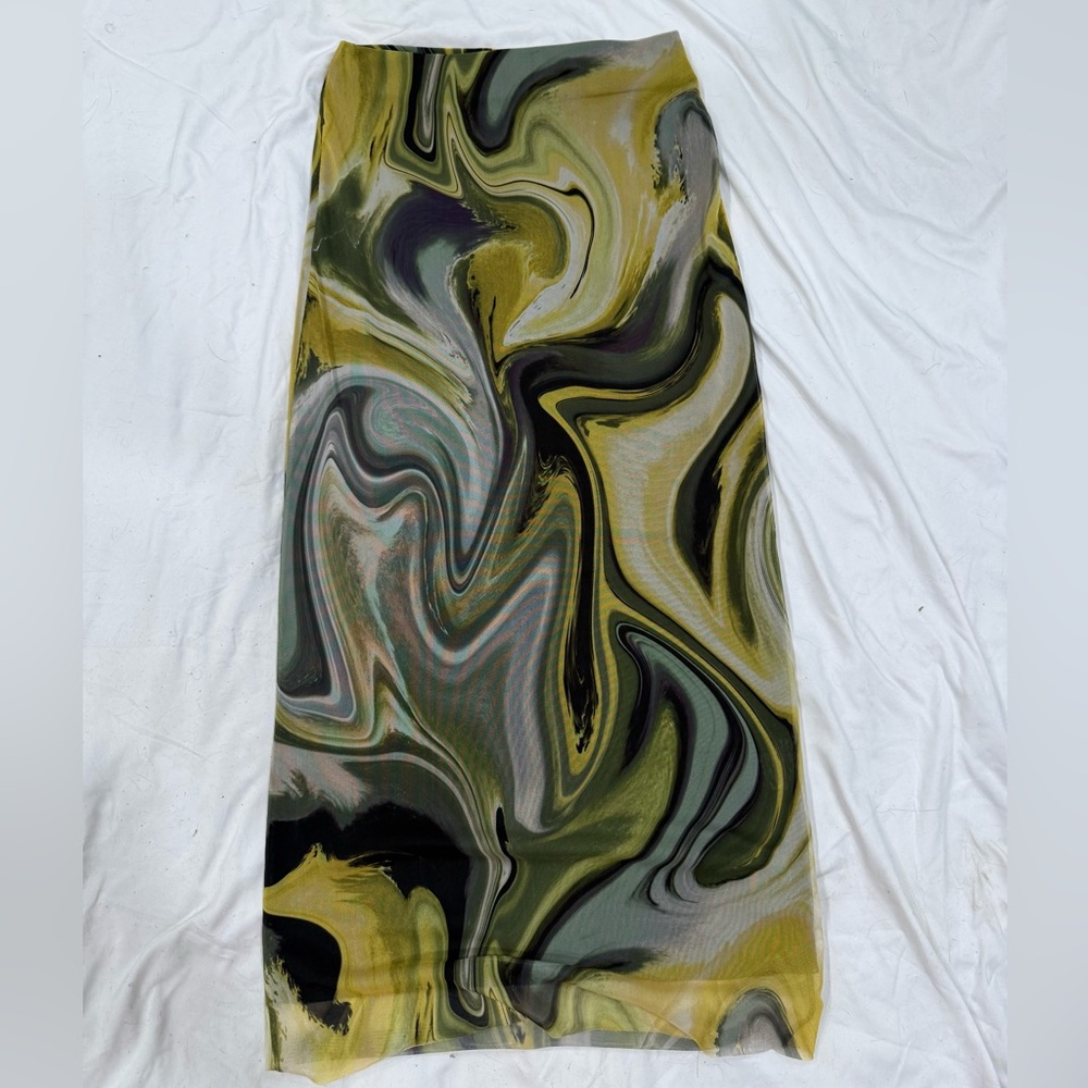 Zara Mesh Midi Skirt